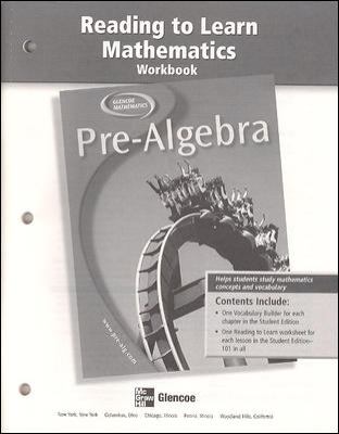 Pre-Algebra, Reading to Learn Mathematics
