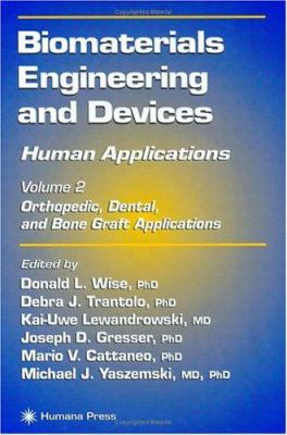 Biomaterials Engineering and Devices Vol. 2 : Human Applications - Orthopedic, Dental, and Bone Graft Applications