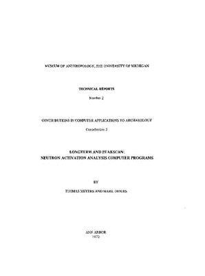 Longterm and Peakscan : Neutron Activation Analysis Computer Programs