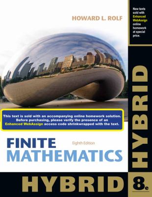 Finite Mathematics, Hybrid (with Enhanced WebAssign with EBook LOE Printed Access Card for One-Term Math and Science)