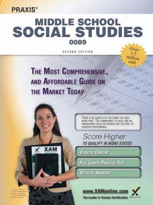 Praxis Middle School Social Studies 0089 Teacher Certification Study Guide Test Prep