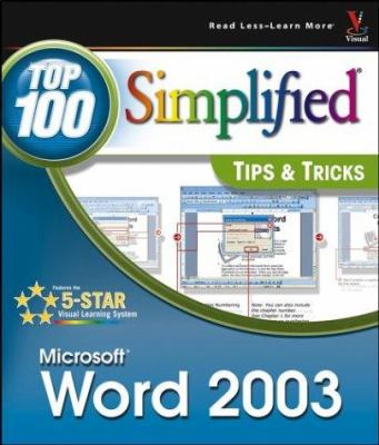 Word 2003 : Top 100 Simplified Tips and Tricks