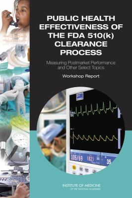 Public Health Effectiveness of the Fda 510(K) Clearance Process : Measuring Postmarket Performance and Other Select Topics - Workshop Report