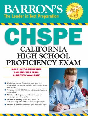 Chspe : California High School Proficiency Exam