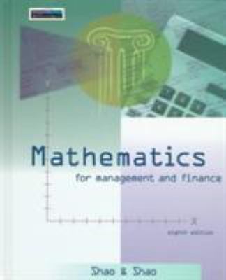 Mathematics for Management and Finance