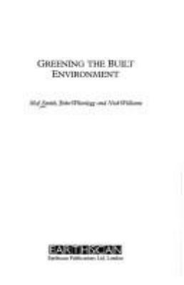 Greening the Built Environment
