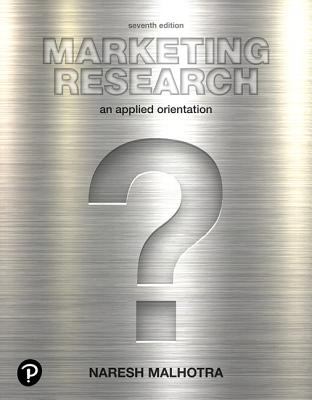 Marketing Research : An Applied Orientation