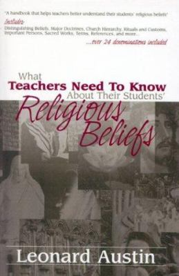 What Teachers Need to Know about Their Students' Religious Beliefs