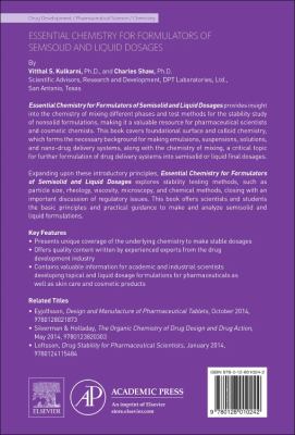 Essential Chemistry for Formulators of Semisolid and Liquid Dosages
