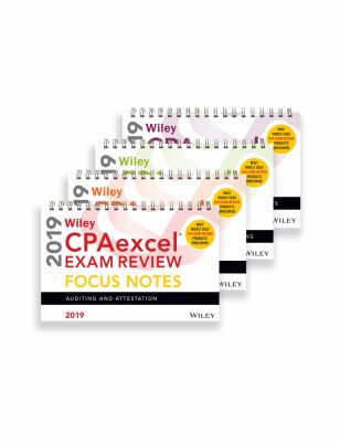 Wiley CPAexcel Exam Review 2019 Focus Notes : Complete Set