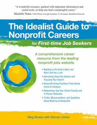 Idealist Guide to Nonprofit Careers for First-Time Job Seekers