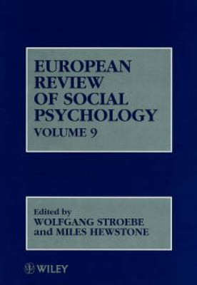 European Review of Social Psychology, Volume 9