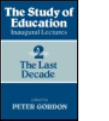 Study of Education Pb Vol. 2 : A Collection of Inaugural Lectures (Volume 1 And 2)