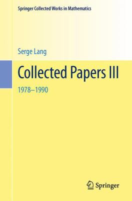 Collected Papers III, 1978-1990