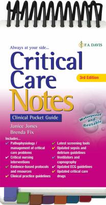 Critical Care Notes 3e : Clinical Pocket Guide