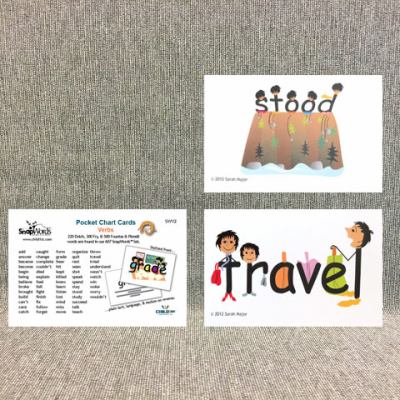 SnapWordsŽ Verbs Pocket Chart Cards