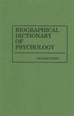 Biographical Dictionary of Psychology