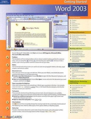 Fastcard: Word 2003