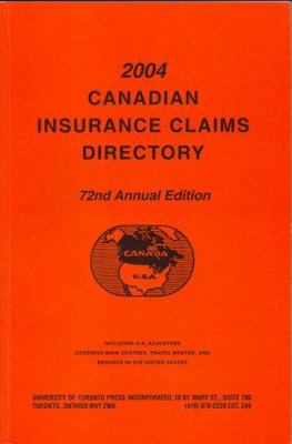 Canadian Insurance Claims Directory 2005