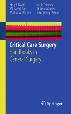Critical Care Surgery : Handbooks in General Surgery