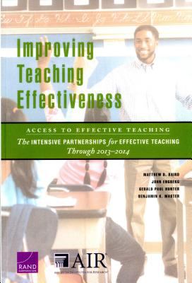 Improving Teaching Effectiveness: Access to Effective Teaching : The Intensive Partnerships for Effective Teaching Through 2013-2014