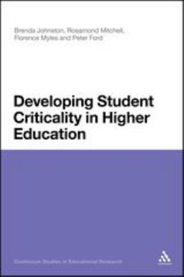 Developing Student Criticality in Higher Education : Undergraduate Learning in the Arts and Social Sciences