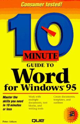Ten Minute Guide to Word for Windows 95