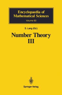 Number Theory III : Diophantine Geometry