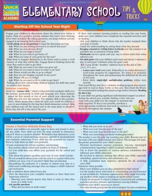 Elementary School - Tips and Tricks