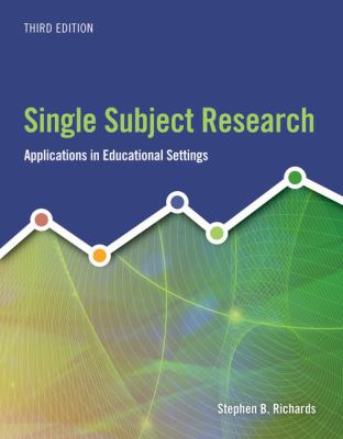 Single Subject Research : Applications in Educational Settings