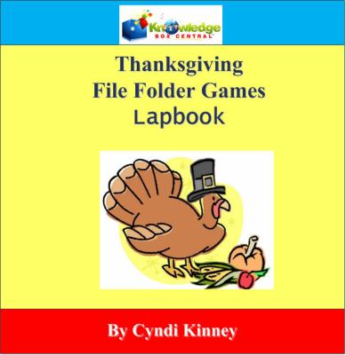 Thanksgiving File Folder Games Lapbook Package