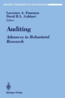 Auditing : Advances in Behavioral Research
