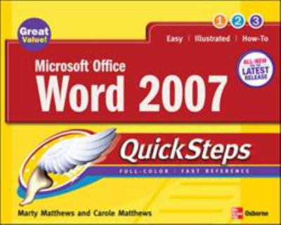 Microsoft Office Word 2007 QuickSteps