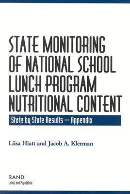 State Monitoring of National School Lunch Program Nutritional Content : State by State Results - Appendix