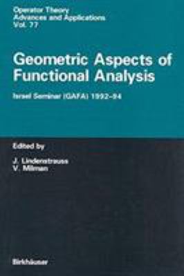 Geometric Aspects of Functional Analysis : Israel Seminar (Gafa)