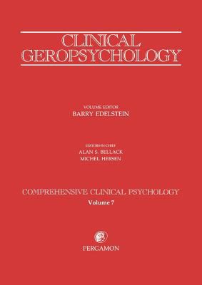 Clinical Geropsychology Vol. 7 : Comprehensive Clinical Psychology