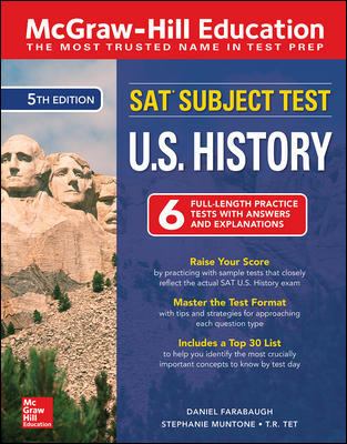 McGraw-Hill Education SAT Subject Test U. S. History, Fifth Edition