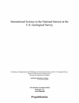 International Science in the National Interest at the U. S. Geological Survey