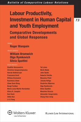 Labour Productivity, Investment Human Capital Youth Employment : Comparative Developments and Global Responses