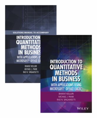 Introduction to Quantitative Methods in Business : With Applications Using Microsoft Office Excel Set