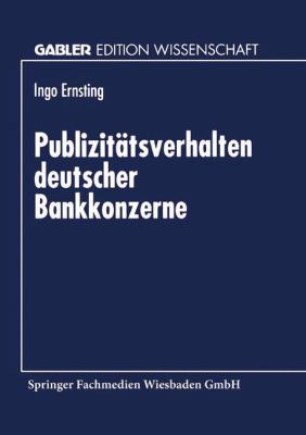 Publizitätsverhalten Deutscher Bankkonzerne