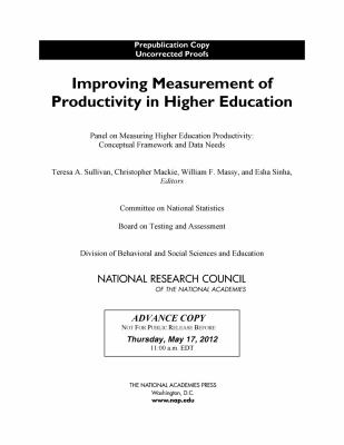Improving Measurement of Productivity in Higher Education