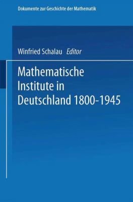 Mathematische Institute in Deutschland, 1800-1945