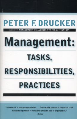 Management : Tasks, Responsibilities, Practices