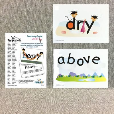 SnapWordsŽ List G Teaching Cards