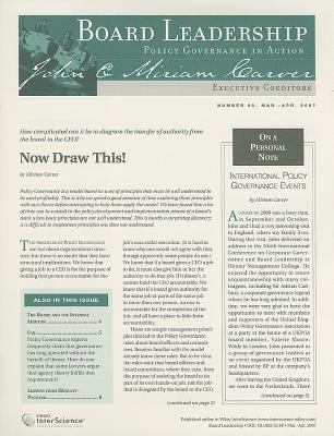 Board Leadership Newsletter, Number 90, March/February 2007 No. 90