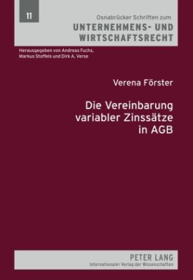 Die Vereinbarung Variabler Zinssaetze in AGB