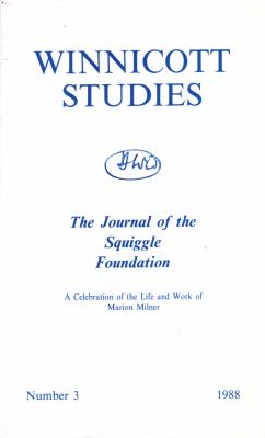 Winnicott Studies No. 3 : A Celebration of the Life and Work of Marion Milner