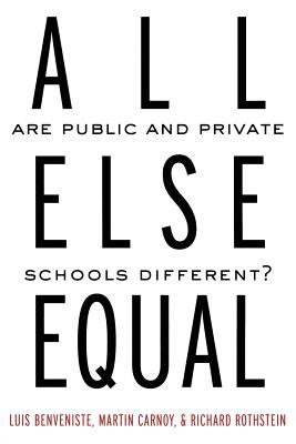All Else Equal : Are Public and Private Schools Different?