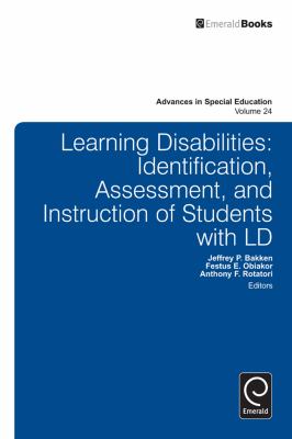 Learning Disabilities : Identification, Assessment, and Instruction of Students with Ld